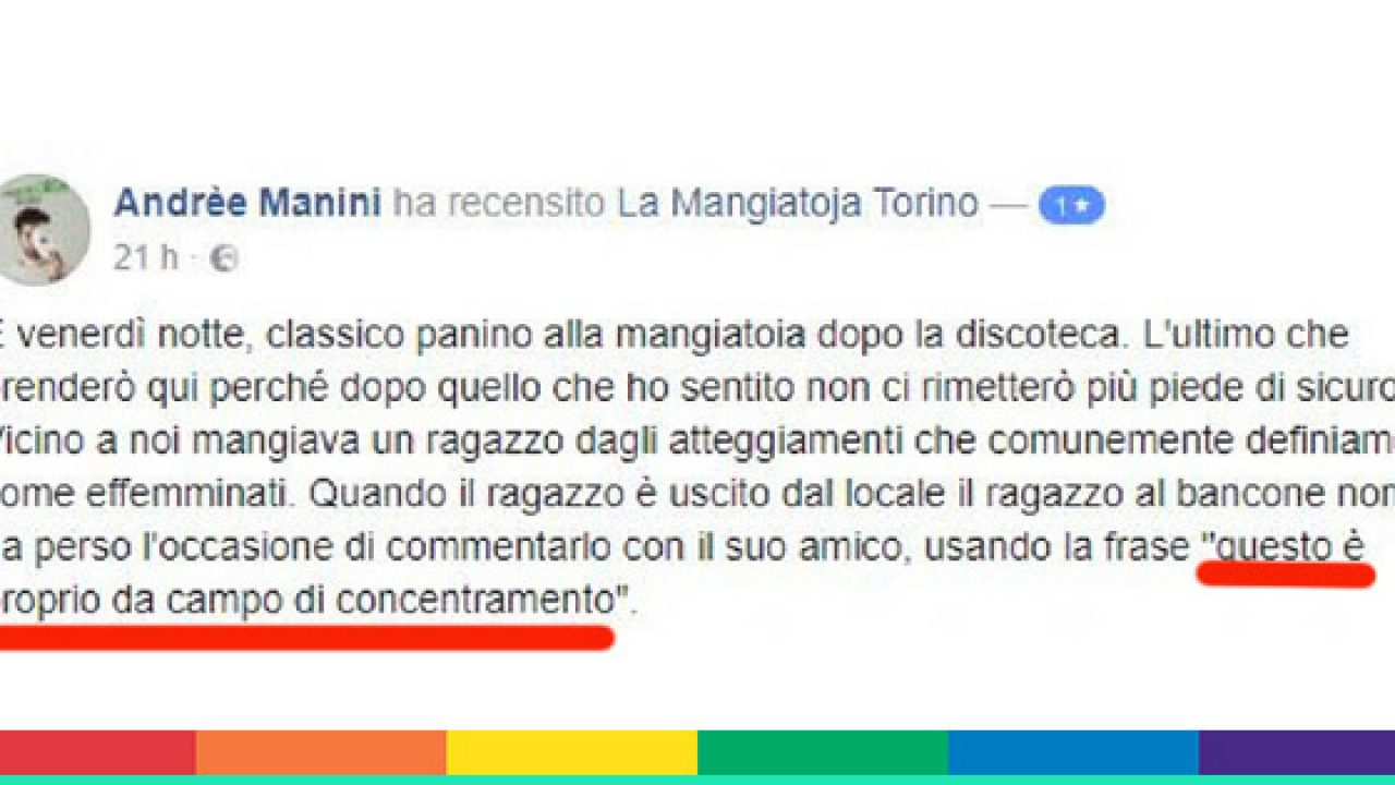 Omofobia In Una Panineria Di Torino La Proprietaria Si Scusa Formeremo Il Personale