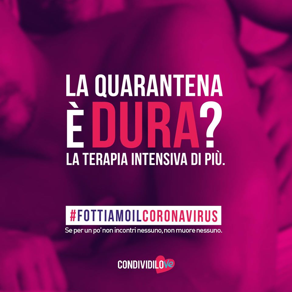 Fottiamoilcoronavirus: la campagna di CondividiLove sul sesso e il Covid-19