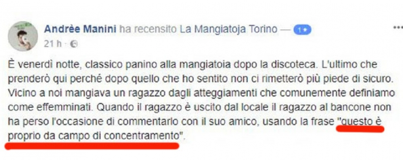 Omofobia In Una Panineria Di Torino La Proprietaria Si Scusa Formeremo Il Personale